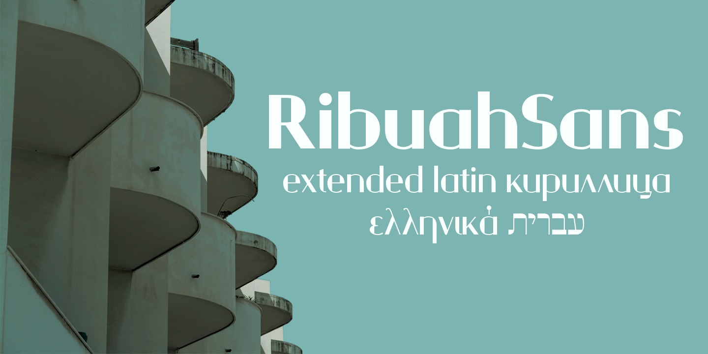 Example font Ribuah Sans #1